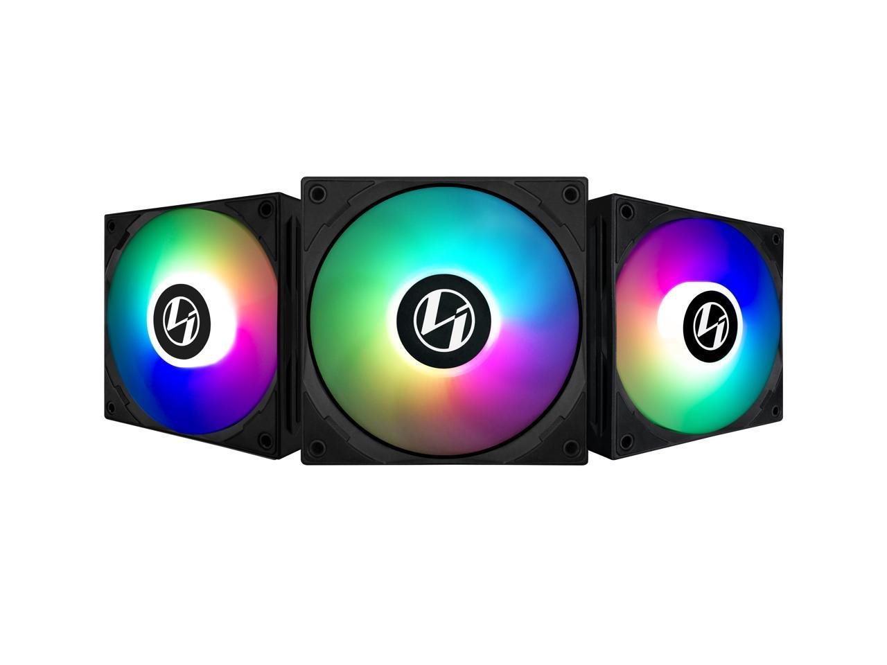 LIAN LI ST120 3PACK LIAN LI ST120 120MM BLACK 3 FAN PACK - Image 1