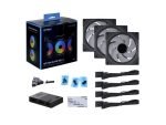 LIAN LI UNI FAN SL INFINITY 120 RGB 3 FAN PACK BLACK - Image 2