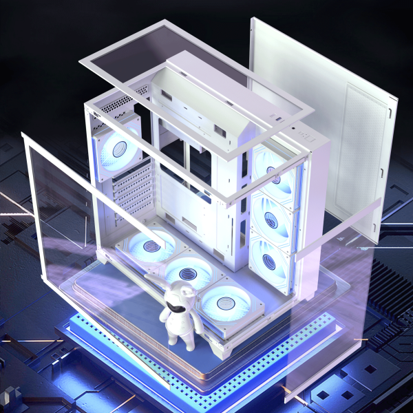 ACEGEEK HORIZON WHITE CASING(With Fan) - Image 10