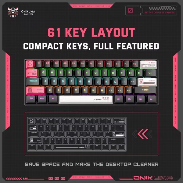 ONIKUMA G55 RGB Mechanical Gaming Keyboard - Image 5