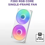 NZXT F280 RGB CORE WHITE SINGLE FRAME FAN RF-U28HF-W1