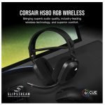 CORSAIR HS80 RGB PREMIUM CARBON WIRELESS GAMING HEADSET CA-9011235-AP - Image 2