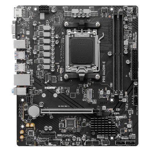 5743 MSI PRO A620M E MOTHERBOARD 911-7E28-014 - Image 1