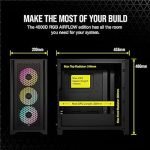 CORSAIR 4000D AIRFLOW RGB BLACK  CASE CC-9011240-WW - Image 2