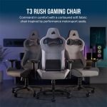 CORSAIR T3 RUSH FABRIC CHARCOAL 2023 GAMING CHAIR CF-9010057-WW - Image 3