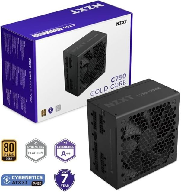 NZXT C750 GOLD CORE FULL MODULAR PSU PA-7G3BB-UK - Image 2