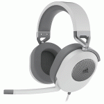 CORSAIR HS65 SURROUND WIRED WHITE GAMING HEADSET CA-9011271-AP