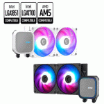 MSI MAG CORELIQUID A13 240 ARGB CPU LIQUID COOLER 306-7ZWCA11-L80 - Image 2