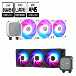 MSI MAG CORELIQUID A13 360 ARGB CPU LIQUID COOLER 306-7ZWDA11-L80 - Image 2