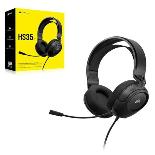 7936 CORSAIR HS35 V2 CARBON GAMING HEADSET CA-9011377-AP - Image 1