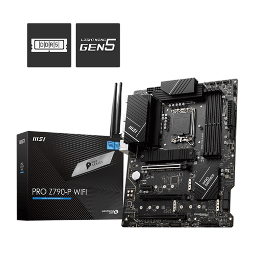 7978 MSI PRO Z790 P WIFI DDR5 MOTHERBOARD 911-7E06-091 - Image 1