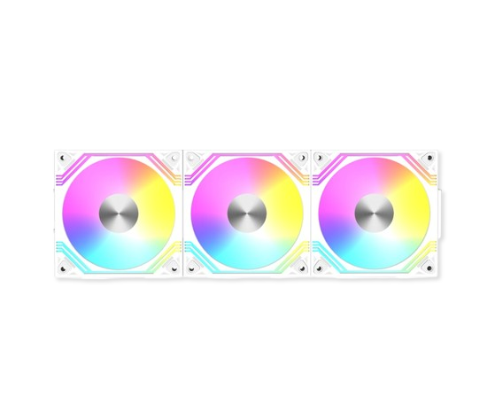 8131 RAIDMAX NV MD120FWP3 PWM 3 IN 1 MODULAR FAN WHITE NV-MD120FWP3 - Image 1