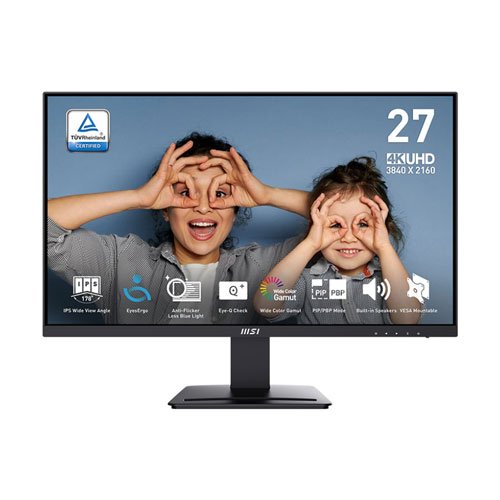 8550 MSI PRO MP273U 27” 4K UHD 60HZ IPS MONITOR 9S6-3PB4CH-233 - Image 1
