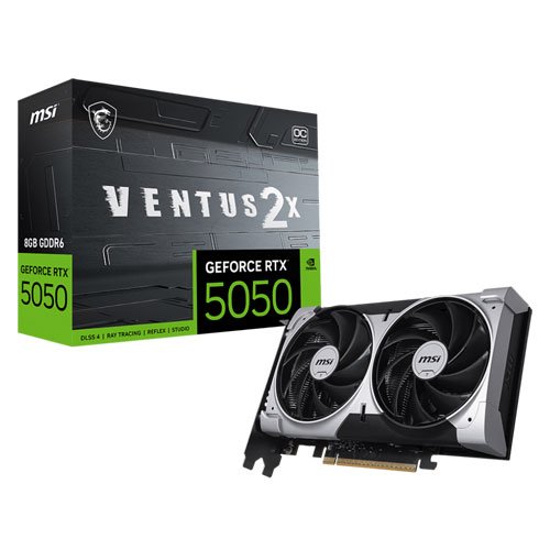 8676 MSI RTX 5050 8G VENTUS 2X OC GRAPHICS CARD 912-V538-010 - Image 1