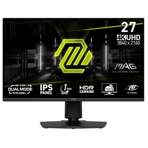 8774 MSI MAG 275UPD E14 27” 4K UHD 144HZ IPS MONITOR 9S6-3CE89M-025 - Image 1