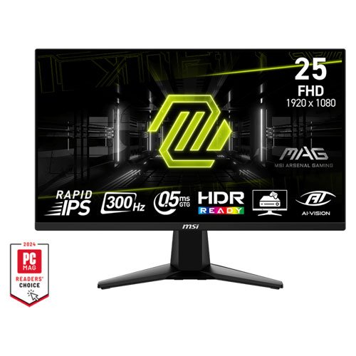 8810 MSI MAG 255XF 24.5” 300HZ FHD IPS MONITOR 9S6-3BC21M-029 - Image 1