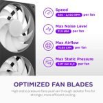 NZXT KRAKEN CORE 360 RGB BLACK LIQUID COOLER RL-KR36C-B1 - Image 3