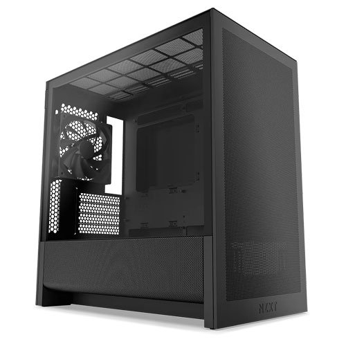 9015 NZXT H3 FLOW BLACK MICRO ATX CASE CC-H31FB-01 - Image 1