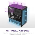 NZXT H3 FLOW BLACK MICRO ATX CASE CC-H31FB-01 - Image 3