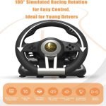 PXN V3 PRO BLACK RACING STEERING WHEEL PXN-V3PRO - Image 2