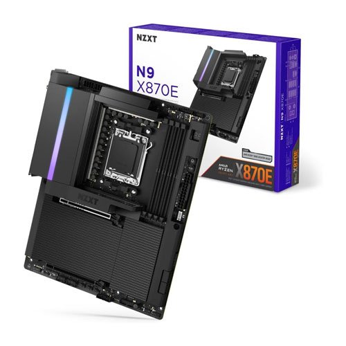 9243 NZXT N9 X870E BLACK RGB WIFI ATX MOTHERBOARD N9-X87XT-B1 - Image 1