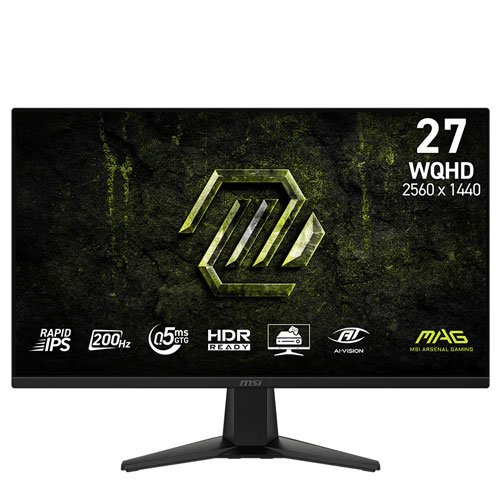 9362 MSI MAG 275QF E20 27”200HZ WQHD IPS MONITOR 9S6-3CAA1M-011 - Image 1
